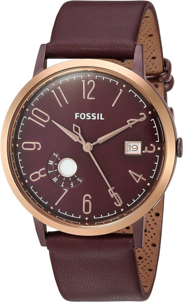 Correa de reloj Fossil ES4108 Cuero Rojo 20mm
